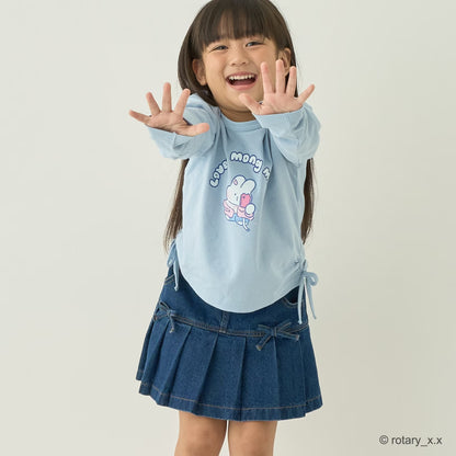 日本童裝 Ly# mine x Lovely MongMong 印花上衣 100-140cm 女童款 秋季 TOPS