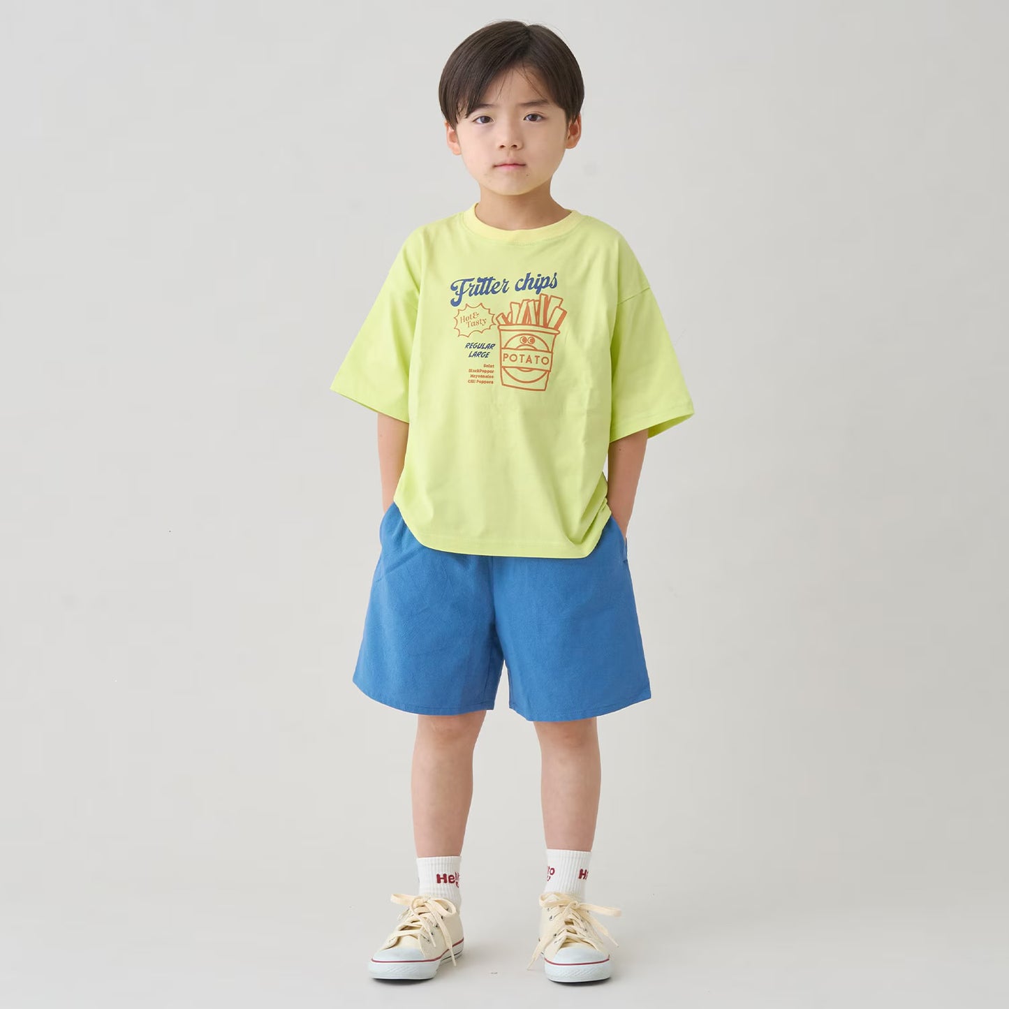 日本童裝 b・R# 彩色圖案印花上衣 90-140cm 男童款 夏季 TOPS