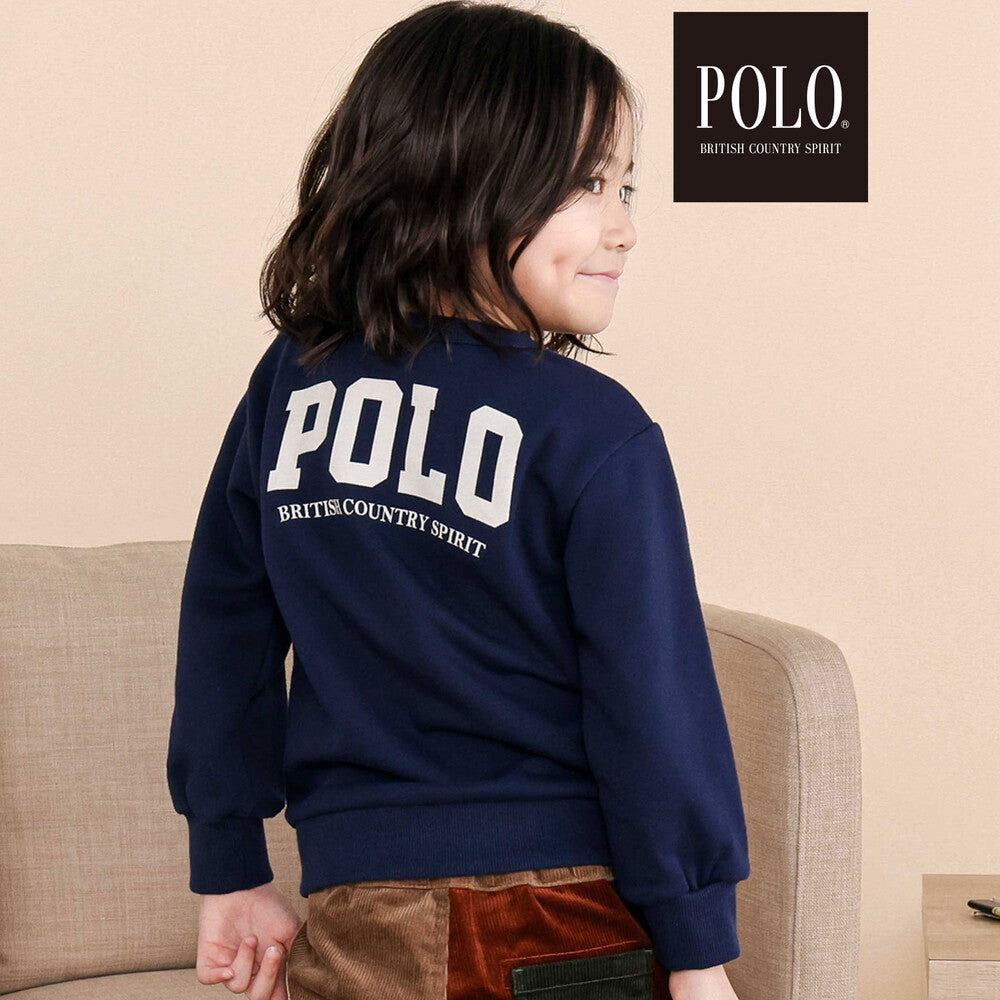 日本童裝  SLAP SLIP x POLO BCS Logo印花衛衣 80-130cm 男童款/女童款 秋季 TOPS