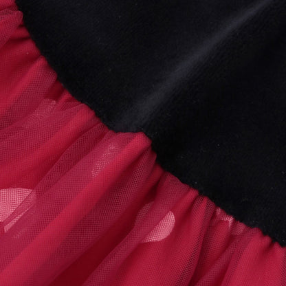 日本童裝 pe#main x Disney 絨毛薄紗拼接上衣 80-130cm 女童款 秋季 TOPS