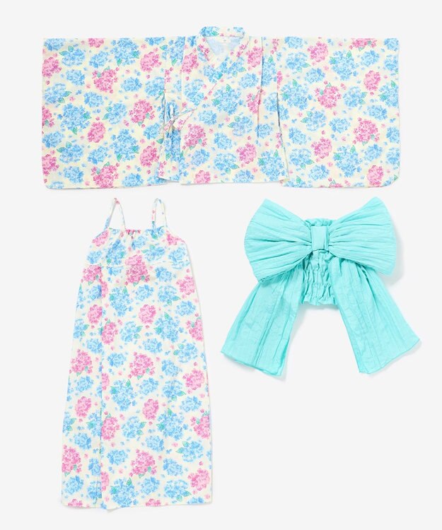 日本童裝 aF#a325 2Way 日本浴衣3件套裝 日本和服 110-140cm 女童款 夏季 OUTERWEAR DRESSES 日本夏祭慶典特輯