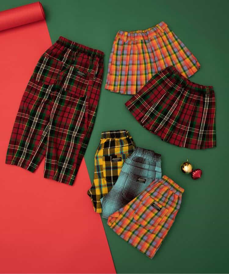 日本童裝 BREEZE 格仔長褲 80-150cm 男童款/女童款 冬季 Pants Christmas 聖誕快樂特輯 聖誕服裝/飾物配件 聖誕紅/新年紅