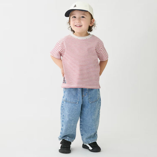 日本童裝 pe#main 柔軟牛仔長褲 80-130cm 男童款 夏季 PANTS