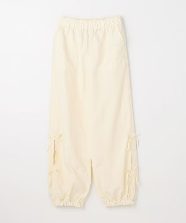 日本童裝 aF#a325 吸水速乾 蝴蝶結工裝長褲 110-160cm 女童款 夏季 PANTS