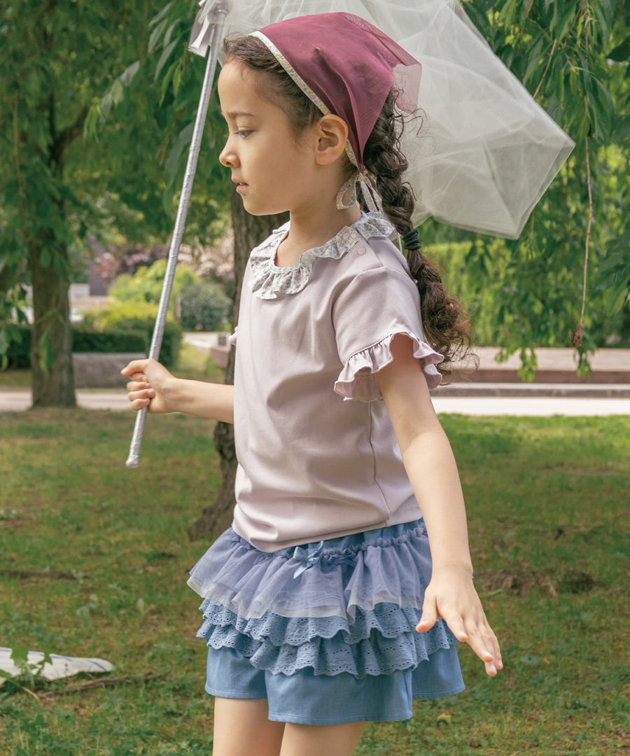 Japanese children's clothing panpantutu bow heart skirt 80-140cm girls summer dresses 
