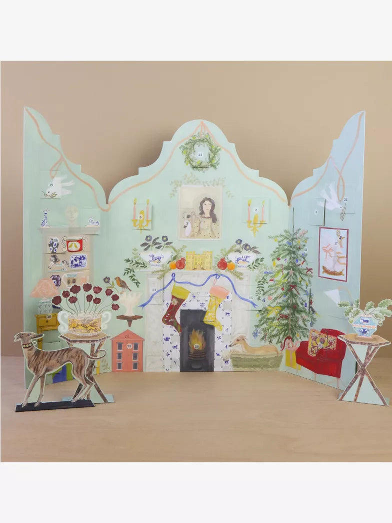 日英美直送 由英國知名插畫家Polly Fern設計的插畫倒數日曆 Festive Dutch Gable Advent Calendar 聖誕倒數日曆 大人款 聖誕快樂特輯 不參與$900免運 滿$900可加$25免運到順豐站/智能櫃 Christmas Advent Calendars 2026