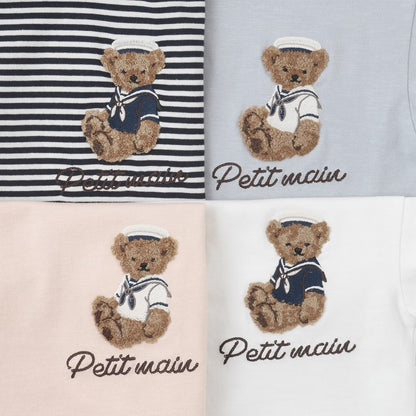 日本童裝 pe#main 熊仔刺繡上衣 80-130cm 男童款/女童款 夏季 TOPS