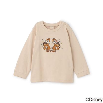 日本童裝 pe#main x Disney 圖案長袖上衣 80-130cm 男童款/女童款 秋季 TOPS