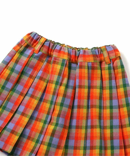 日本童裝 BREEZE 格仔百褶裙褲 80-140cm 女童款 冬季  SKIRTS PANTS Christmas 聖誕快樂特輯 聖誕服裝/飾物配件 聖誕紅/新年紅