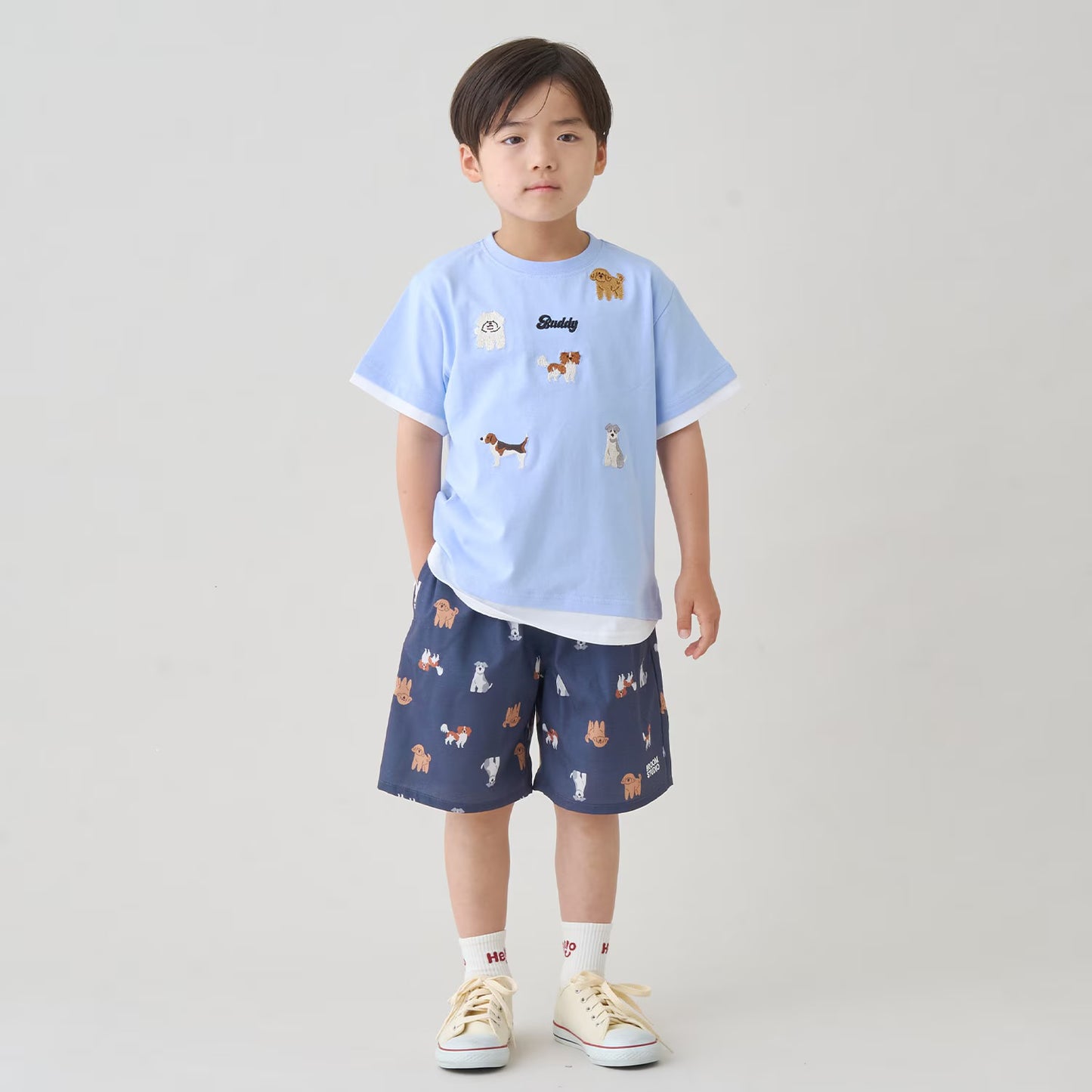 日本童裝 b・R# 接觸冷感 休閒短褲 100-140cm 男童款 夏季 PANTS