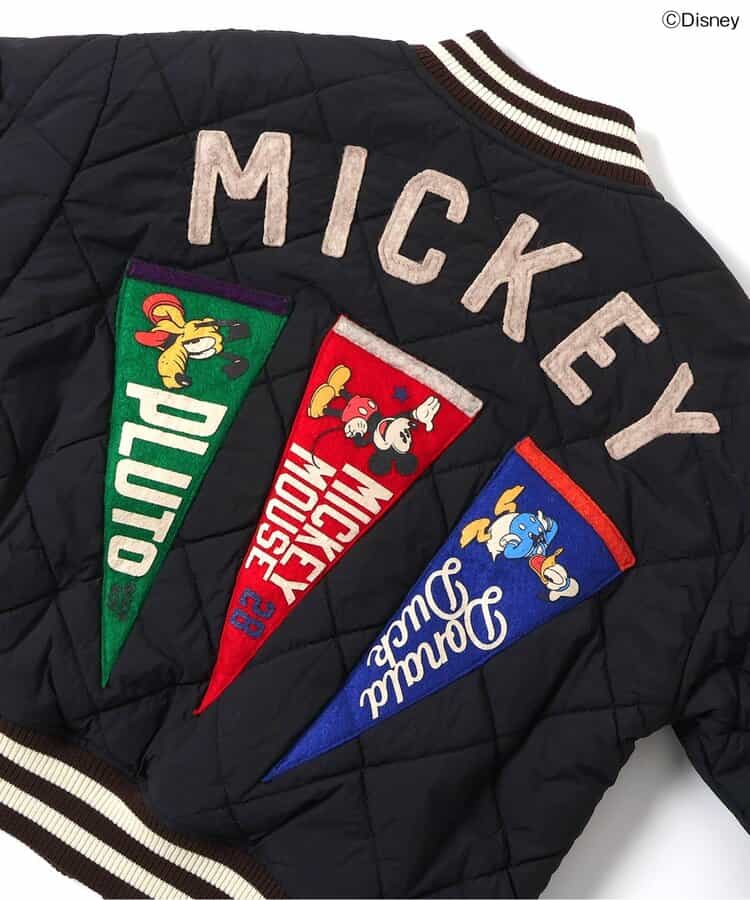 日本童裝 F.O.KIDS x Disney 拼布絎縫夾棉棒球外套 80-150cm 男童款/女童款 秋冬季 (適合初秋、香港平均溫度、寒冷天氣）OUTERWEAR  其他品牌童裝