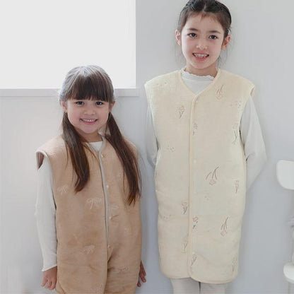 日本直送 日本製 法蘭絨背心睡袋 80-130cm 男童款/女童款 秋冬季 睡袋系列