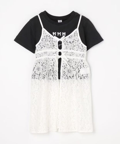 日本童裝 aF#a325 上衣及吊帶蕾絲裙 110-160cm 女童款 夏季 TOPS DRESSES