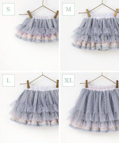 Japanese children's clothing panpantutu plum lavender tutu skirt 70-140cm girls newborn baby summer SKIRTS 