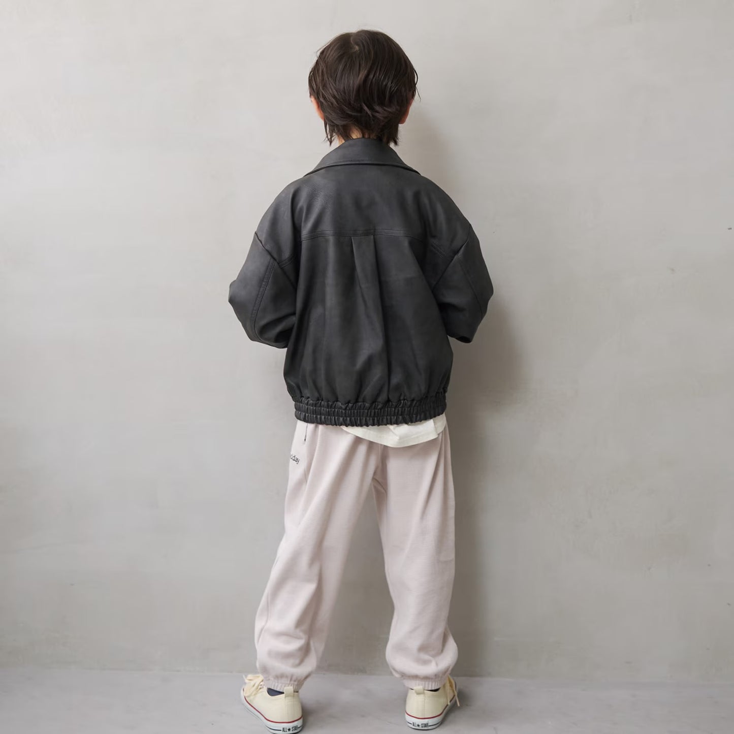 日本童裝 b・R# 仿皮皮褸外套 110-140cm 男童款 冬季(適合初秋、香港平均溫度、寒冷天氣）OUTERWEAR 【日本預售：2026年9月中旬】