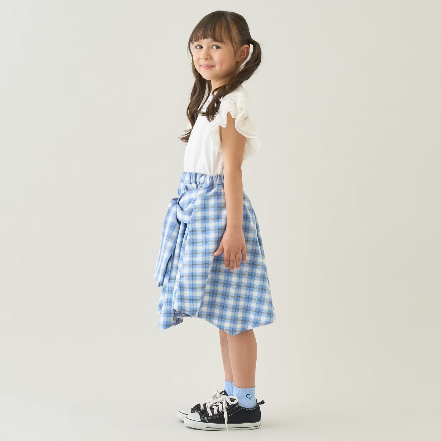 Japanese children's clothing Ly# mine tank top and shorts set 100-150cm girls summer TOPS PANTS 