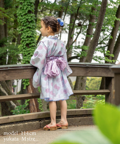 日本童裝 panpantutu 紫陽花日本浴衣 日本和服 95-150cm 女童款 夏季 DRESSES 日本夏祭慶典特輯