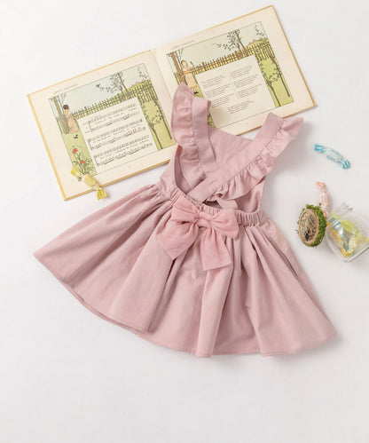 日本童裝 panpantutu 緞帶荷葉邊圍裙連身裙 90-140cm 女童款 夏季 DRESSES