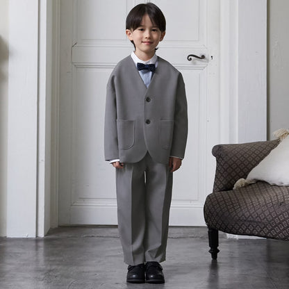 日本童裝 pe#main 禮服三件套裝 110-130cm 男童款 冬季 OUTERWEAR TOPS PANTS 面試/宴會/表演 【日本預售：2026年2月中旬】