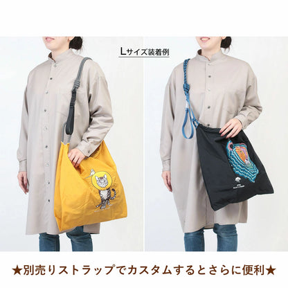 Ball&amp;Chain Embroidered Eco Bag Size L Bag Series Direct from Japan 