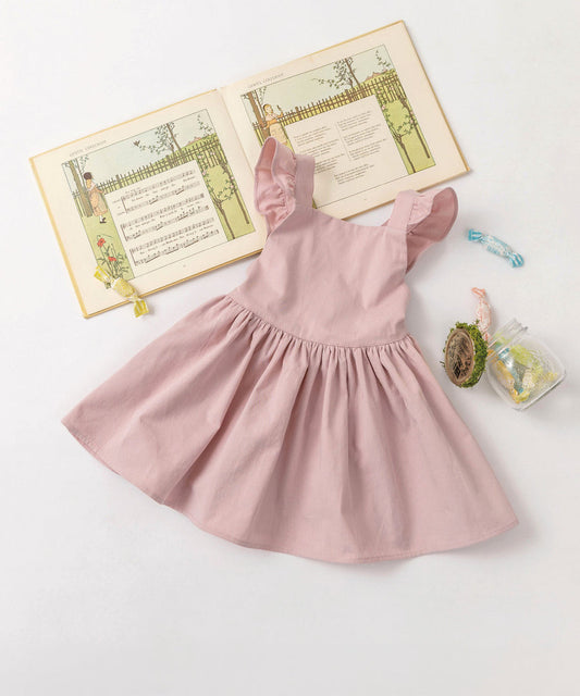 日本童裝 panpantutu 緞帶荷葉邊圍裙連身裙 90-140cm 女童款 夏季 DRESSES