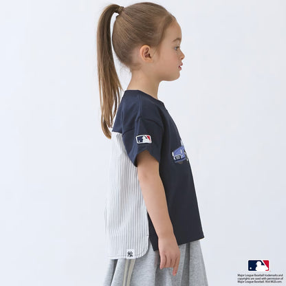 日本童裝 pe#main x 【MLB】汽車貼花上衣 80-130cm 男童款/女童款 夏季 TOPS