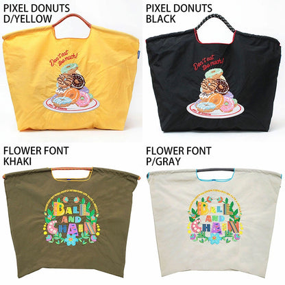Ball&amp;Chain Embroidered Eco Bag Size L Bag Series Direct from Japan 