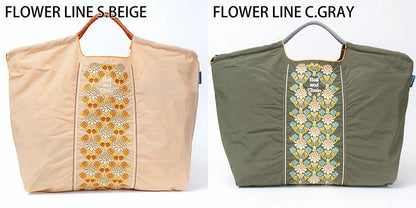 Ball&amp;Chain Embroidered Eco Bag Size L Bag Series Direct from Japan 