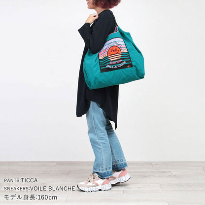Ball&amp;Chain Embroidered Eco Bag Size L Bag Series Direct from Japan 