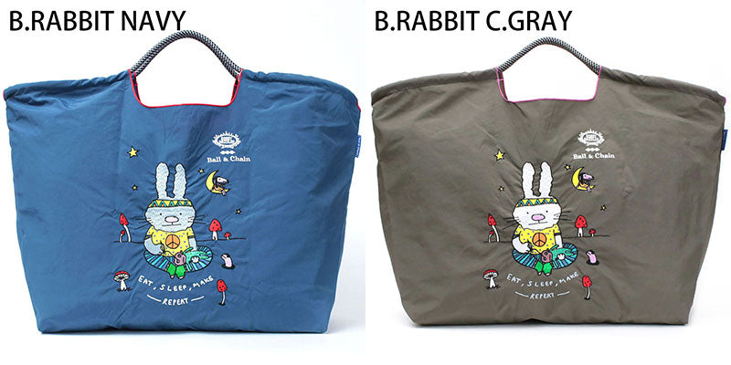 Ball&amp;Chain Embroidered Eco Bag Size L Bag Series Direct from Japan 