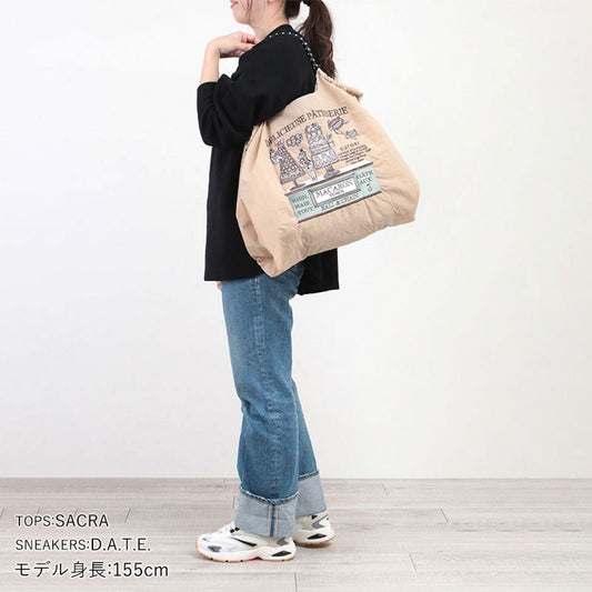 Ball&amp;Chain Embroidered Eco Bag Size L Bag Series Direct from Japan 