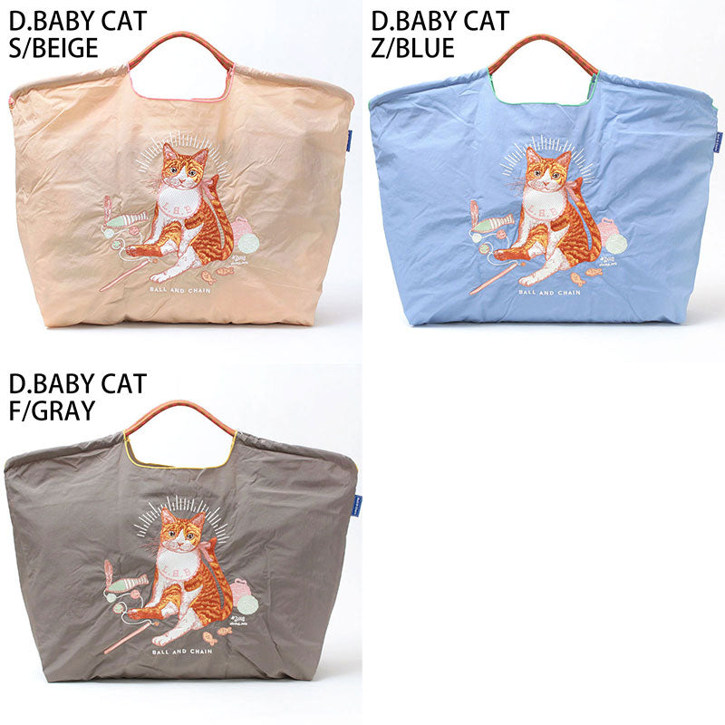 Ball&amp;Chain Embroidered Eco Bag Size L Bag Series Direct from Japan 