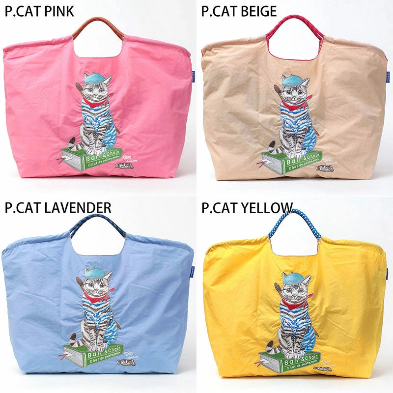Ball&amp;Chain Embroidered Eco Bag Size L Bag Series Direct from Japan 