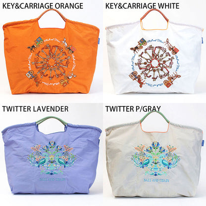 Ball&amp;Chain Embroidered Eco Bag Size L Bag Series Direct from Japan 