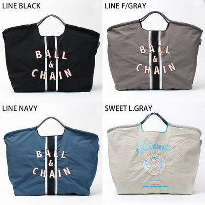 Ball&amp;Chain Embroidered Eco Bag Size L Bag Series Direct from Japan 