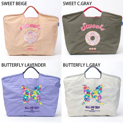 Ball&amp;Chain Embroidered Eco Bag Size L Bag Series Direct from Japan 