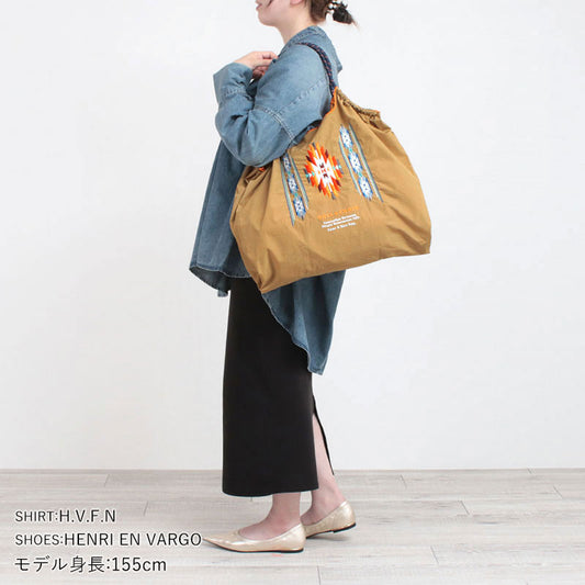 Ball&amp;Chain Embroidered Eco Bag Size L Bag Series Direct from Japan 