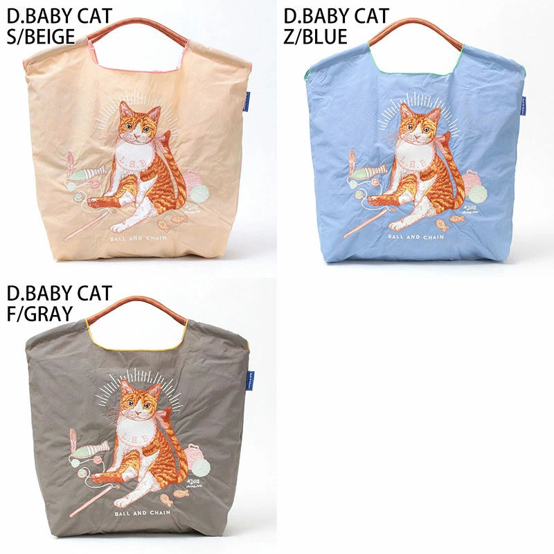 Ball&amp;Chain Embroidered Eco Bag Size M Bag Series Direct from Japan 