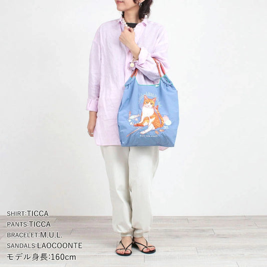 Ball&amp;Chain Embroidered Eco Bag Size M Bag Series Direct from Japan 