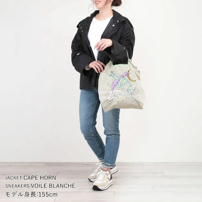 Ball&amp;Chain Embroidered Eco Bag Size M Bag Series Direct from Japan 