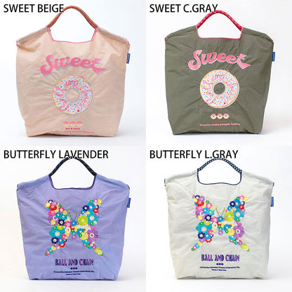 Ball&amp;Chain Embroidered Eco Bag Size M Bag Series Direct from Japan 