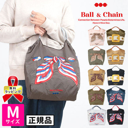 Ball&amp;Chain Embroidered Eco Bag Size M Bag Series Direct from Japan 