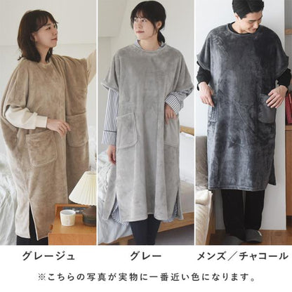 日本直送 超細纖維絨毛套頭睡袋/家居服  Free Size 親子裝 大人款 秋冬季 睡袋系列