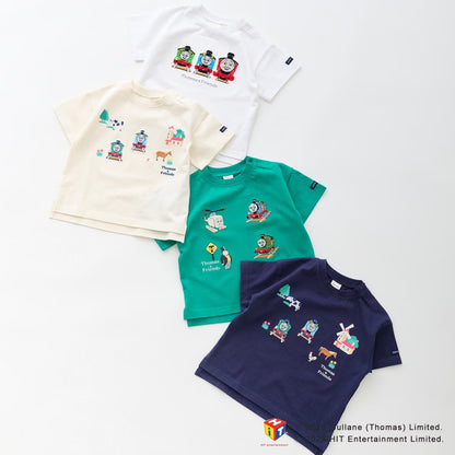 日本童裝 pe#main x Thomas 刺繡圖案上衣 80-130cm 男童款/女童款 夏季 TOPS