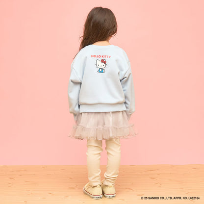 日本童裝 Ly# mine x Sanrio 速乾系列 2Way 前後兩著 Hello Kitty 3D絲帶衛衣 100-140cm 女童款 冬季 TOPS