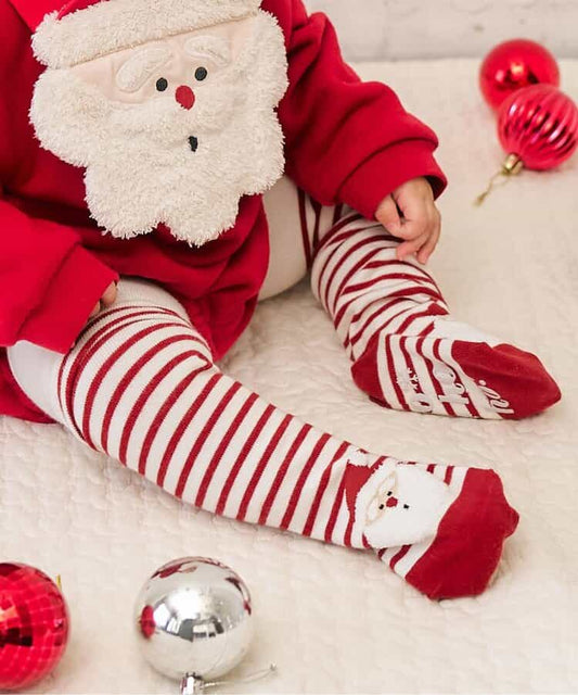 日本童裝 apres les cours 緊身褲 70-80cm 男童款/女童款 初生嬰兒 冬季 PANTS Christmas 聖誕快樂特輯 聖誕服裝/飾物配件 聖誕紅/新年紅