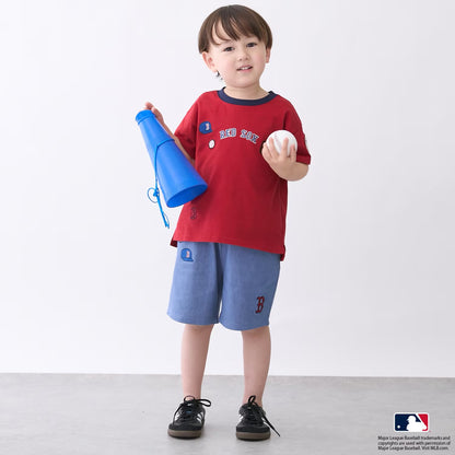 日本童裝 pe#main x 【MLB】徽章貼花上衣 80-130cm 男童款 夏季 TOPS