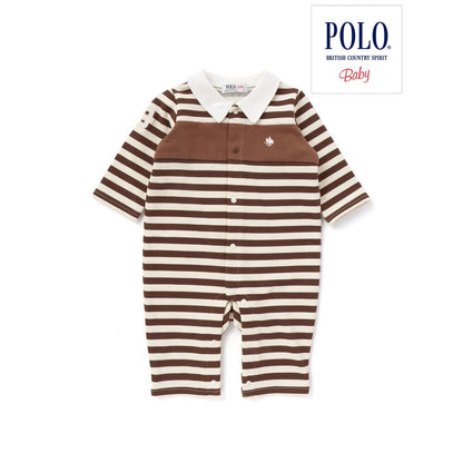 日本童裝  SLAP SLIP x POLO BCS 連衣 60-80cm 男童款 初生嬰兒 秋季 Jumpsuit