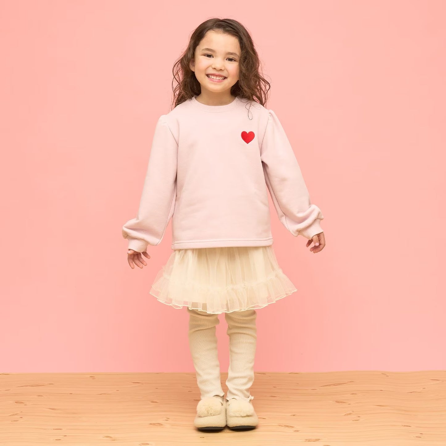 日本童裝 Ly# mine 蓬鬆薄紗裙連打底褲 100-140cm 女童款 冬季 SKIRTS PANTS