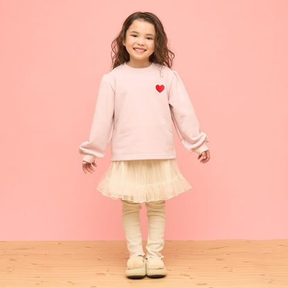 日本童裝 Ly# mine 蓬鬆薄紗裙連打底褲 100-140cm 女童款 冬季 SKIRTS PANTS